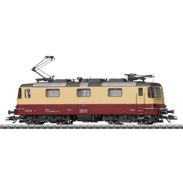 SBB  Elektrolok Re 421 11393, TEE, purpurrot/beige - Einzellok aus Doppelpackung Art. 37300  - Lok..