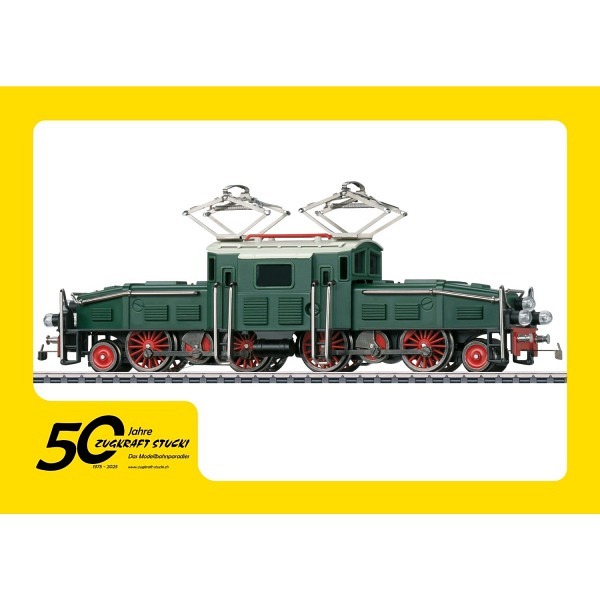 Jubiläumsangebot  50 Jahre Zugkraft Stucki   - Replika – Auflage des ersten Krokodil-Musters von M..