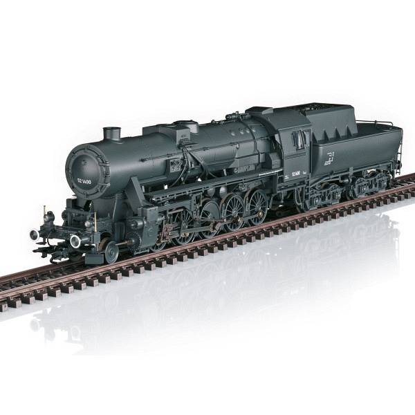 Klicken für Detailansicht Güterzug-Dampflokomotive BR 52 mit Wannentender 2´2´T30 DR