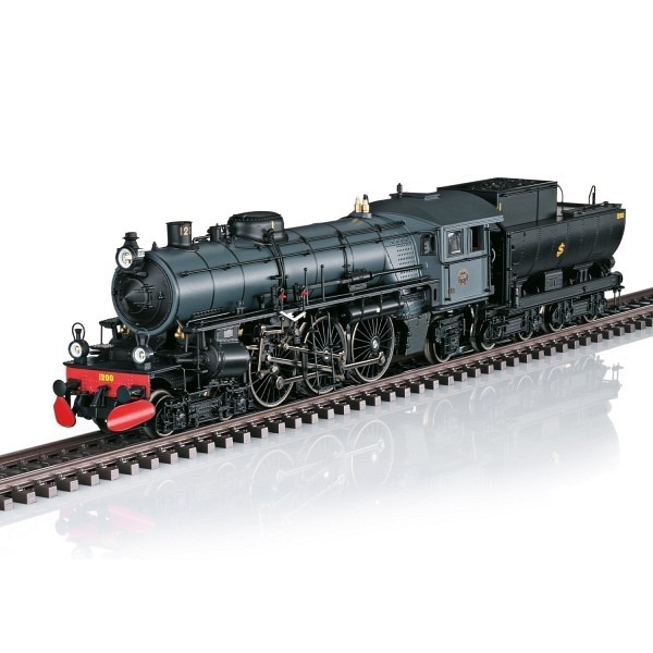 Dampflokomotive "Litra F" 1200, SJ  - Serienmässig eingebauter Rauchgenerator  