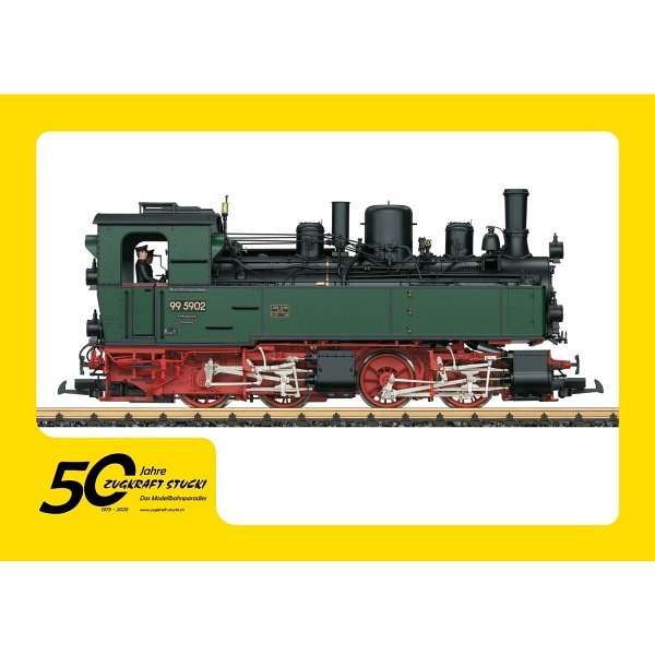 Jubiläumsangebot  50 Jahre Zugkraft Stucki       Spur LGB:  HSB Dampflok 99 5902 - Highendmodell i..