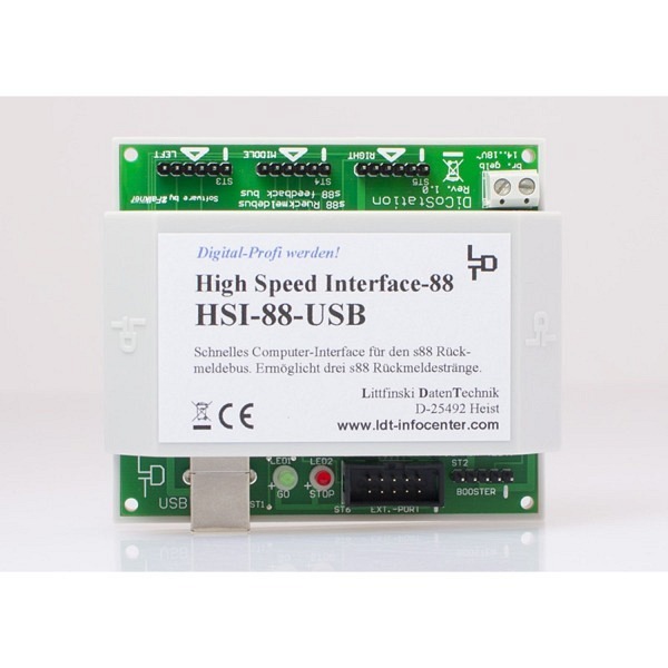 HSI-88-USB: High Speed Interface ( USB ) für s88-Rückmeldebus 