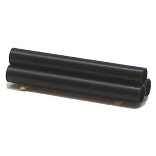 3 Stahlrohre schwarz, 60 mm 