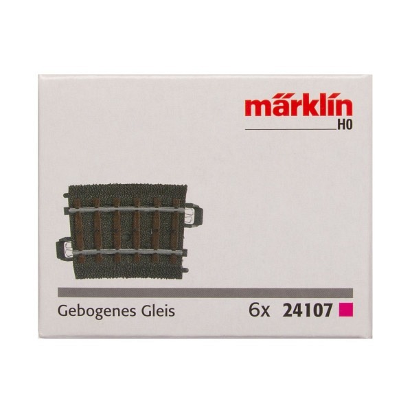 C-Gleispackung 6 Stk. gebogen, R1 = 360 mm / 7,5°.  