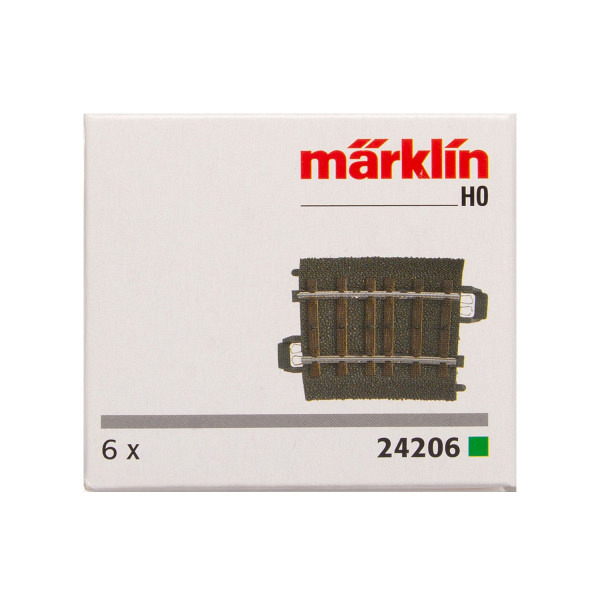 C-Gleispackung 6 Stk. gebogen R2 = 437,5 mm / 5,7°   