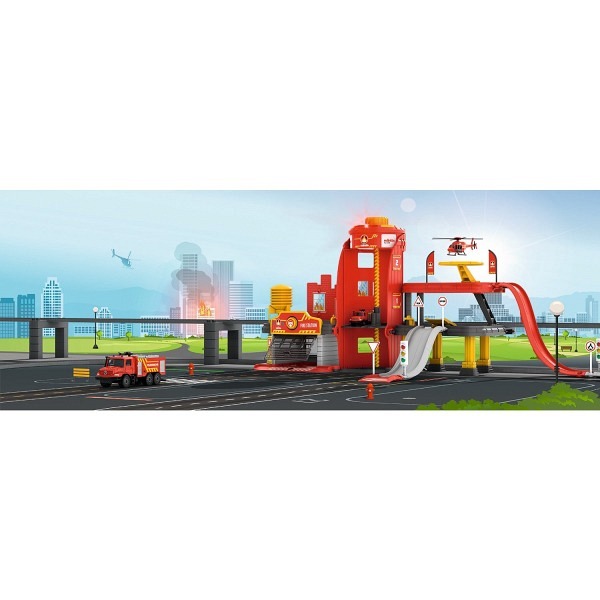 Feuerwehr Station mit Licht- und Soundfunktion. 