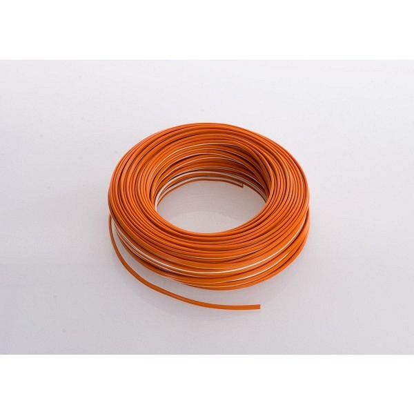 Doppellitze, orange/weiß, Querschnitt 0,5mm2 - Länge 20m  