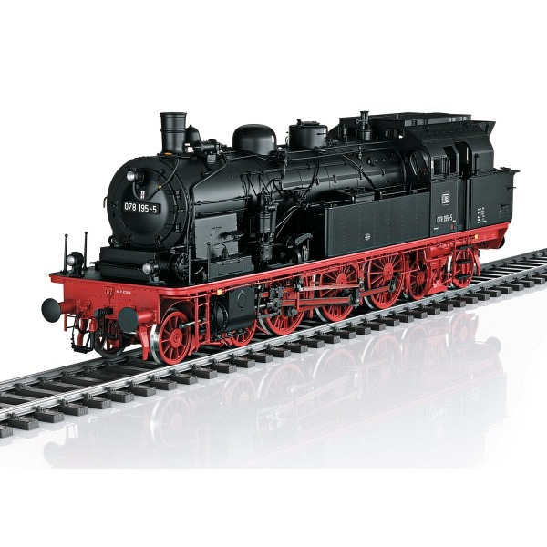 Spur 1:  Tender-Dampflokomotive BR 078 der Deutschen Bundesbahn (DB). 