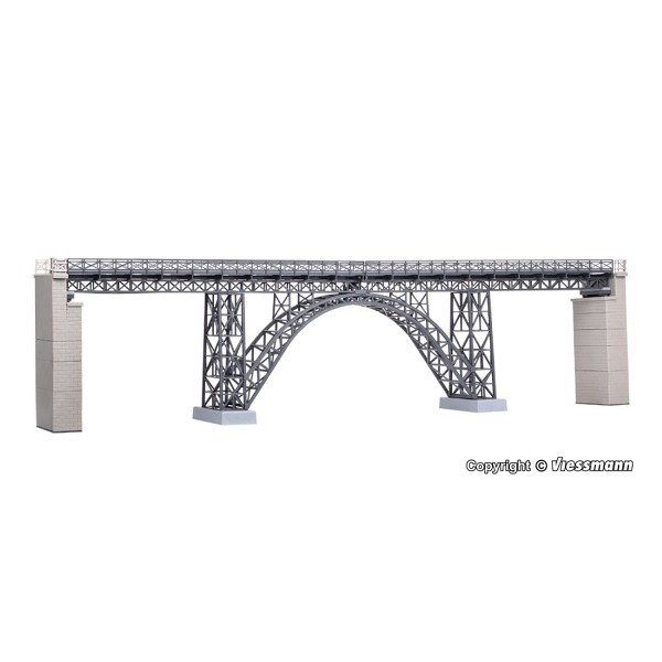 Stahlträger-Viadukt  Müngstertal, eingleisig   