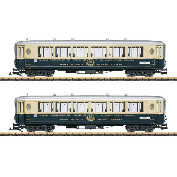Spur LGB:  MOB  "Golden Mountain Pullman Express" Personenwagen-Set 2  - Vorbestellpreis 