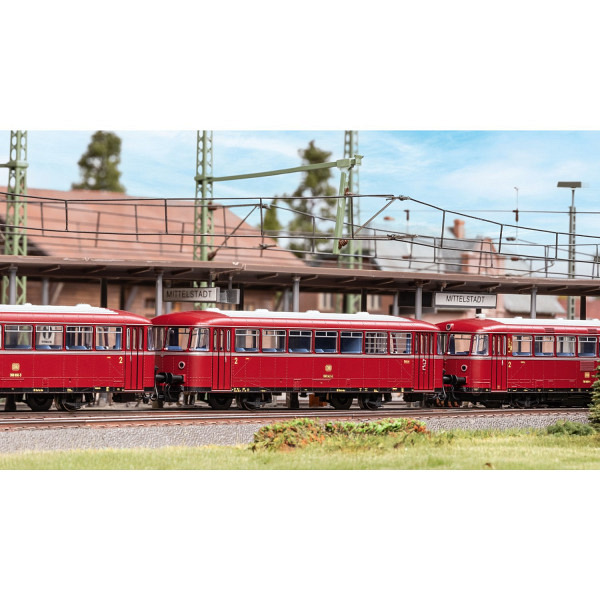 DB  Schienenbus - Beiwagen Baureihe 998 - Serienmässig eingebaute LED-Innenbeleuchtung