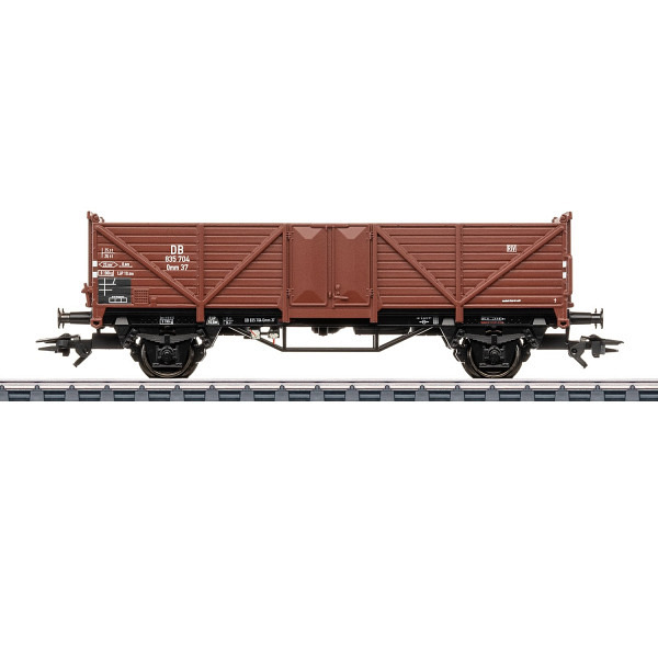 Offener Hochbordwagen Omm 37 - Beladen mit Eisenschrott