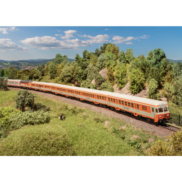 DB  Steuerwagen City-Bahn - Steuerwagen mit Karlsruher Kopf mit einem Funktionsdecoder mfx ausgest..