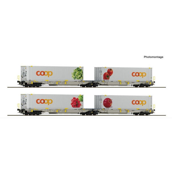"coop"  2-tlg. Set 1 - Doppeltaschen-Gelenkwagen T2000, railCare - Vorbestellpreis