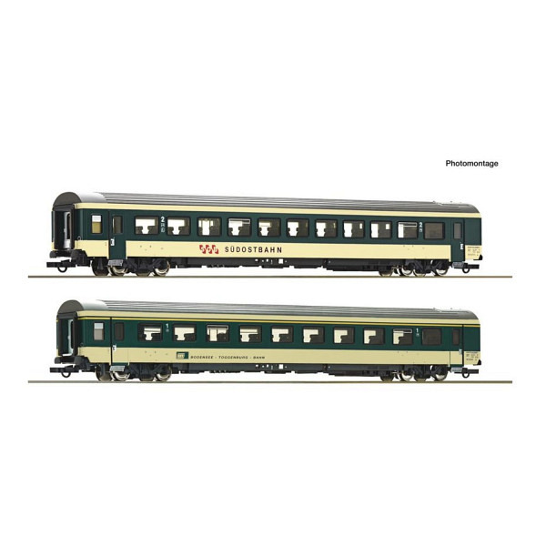 2-tlg. Set 2: Reisezugwagen „Voralpen-Express“, SOB/BT 