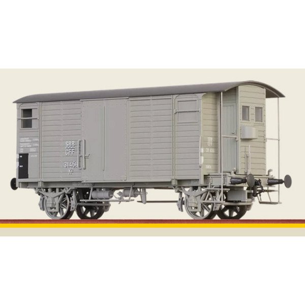 Gedeckter Güterwagen K2 SBB  -  Betriebsnummer: 32 756 -- Dieser Wagen verfügt über WS-Achsen und passt perfekt zum Märklin 3-L-System 
