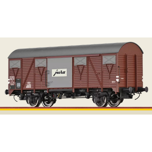 Gedeckter Güterwagen K4 "Jura" SBB  -  Betriebsnummer: 47 101  -- Dieser Wagen verfügt über WS-Achsen und passt perfekt zum Märklin 3-L-System