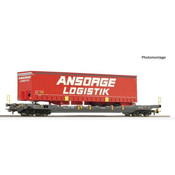 Taschenwagen T5, Hupac - Wir wechseln die Achsen auf Wunsch kostenlos auf AC-Märklin-System 