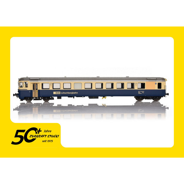 Jubiläumsangebot  über 50 Jahre Zugkraft Stucki  BLS Steuerwagen BT9 Bt 20-33 949, blau/beige 