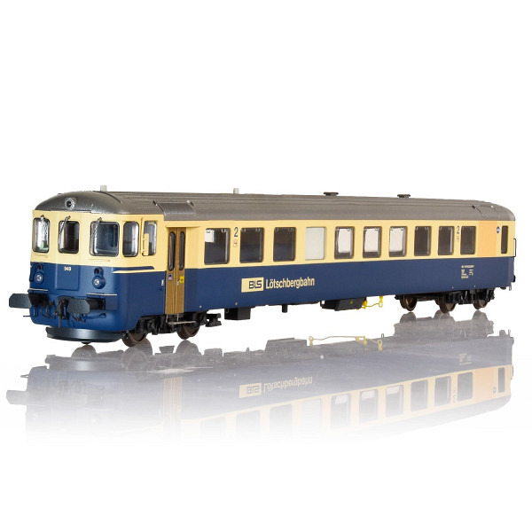 Jubiläumsangebot  über 50 Jahre Zugkraft Stucki  BLS Steuerwagen BT9 Bt 20-33 949, blau/beige 