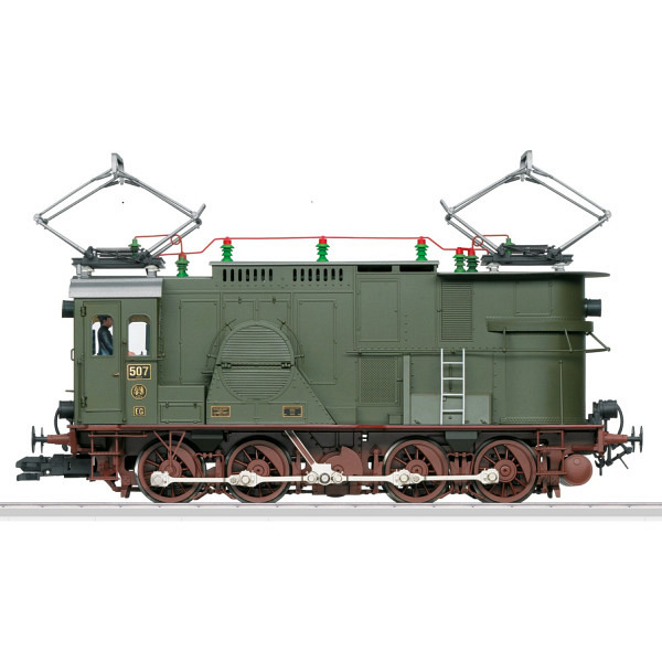 Spur 1:  Güterzug-Elektrolokomotive EG 507 der KPEV 