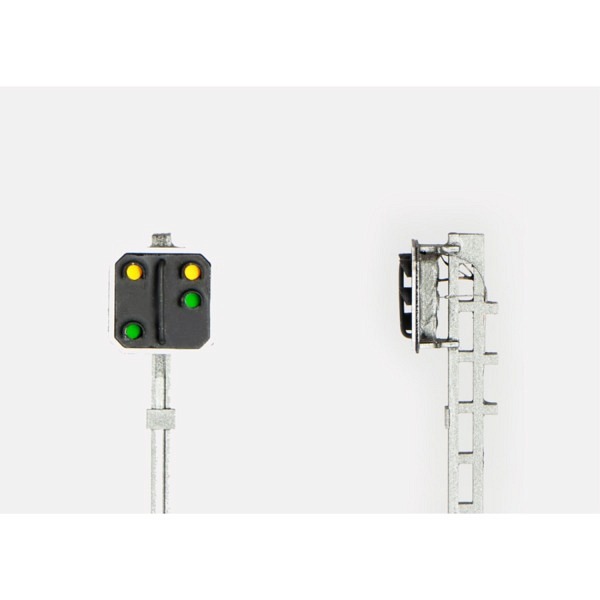 SBB Vorsignal 4-flammig mit integriertem Q-Decoder. 