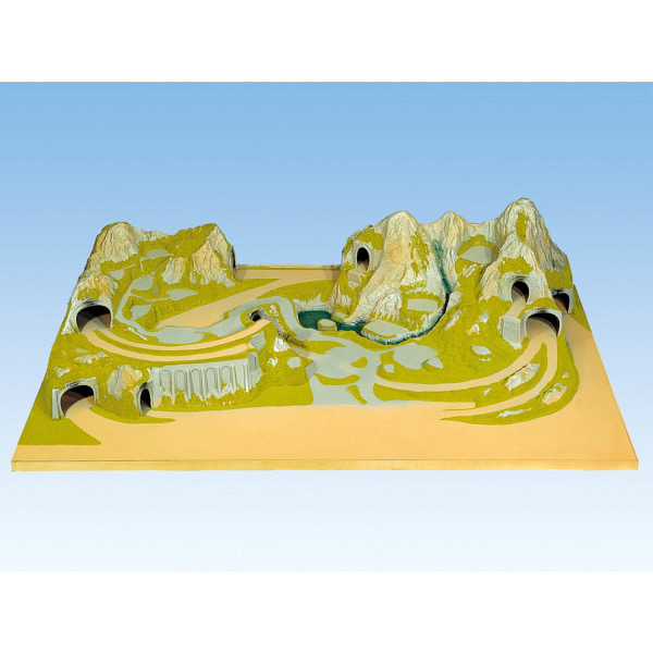 Fertiggelände "Silvretta" 220 x 140 cm  -  