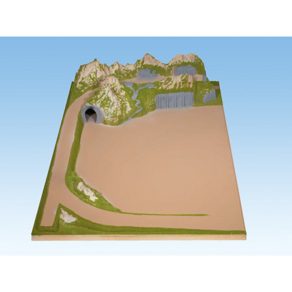 Anbauteil links "Drehscheibe" 100 x 140 cm, 26 cm hoch 