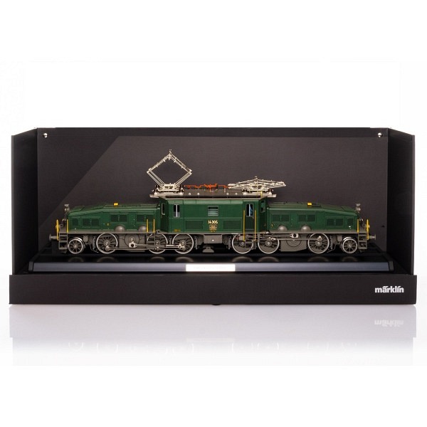 Spur 1:  Vitrine Länge 75 cm für diverse Spur 1 Loks  -  Neutrale Klappbox 