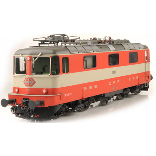Spur 1:  SBB Re 4/4 II 11133, Swiss Express, runde Scheinwerfer. - Zum Jubiläum "50 Jahre Swiss Ex..