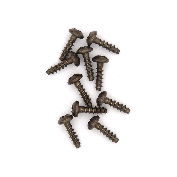 10 Stk.  Flachkopfschraube 2,5 x 8 mm 