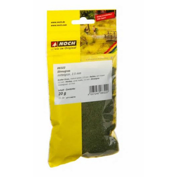 Streugras - dunkelgrün, 2,5 mm, 20 g Beutel 