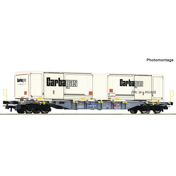 Containertragwagen, Gattung Sgnss, der SBB Cargo  "Carbagas" 