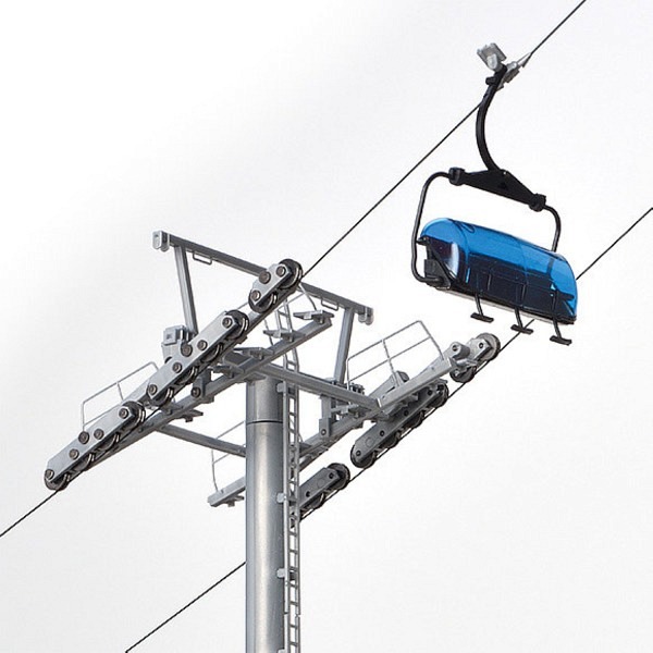 Sesselbahn mit 6er-Sesseln incl. Gebäude 