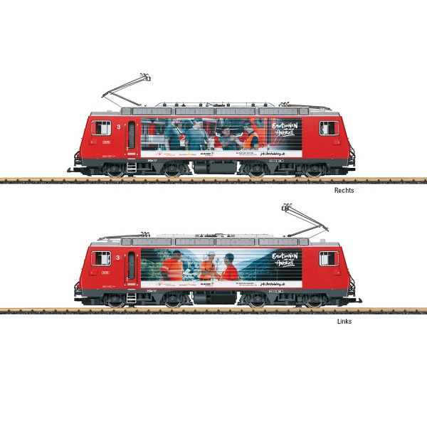 MGB Zahnradlok Nr. 3 "DOM" (HGe 4/4 II) "Mitarbeiterwerbung" 