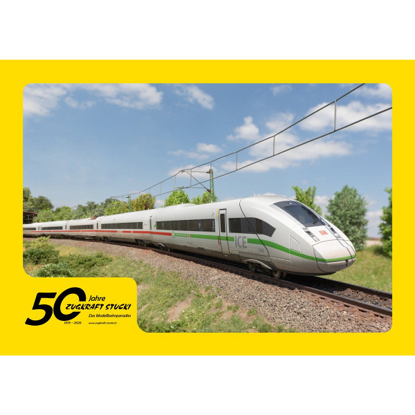 Jubiläumsangebot  50 Jahre Zugkraft Stucki - 8-teiliger DB Hochgeschwindigkeitszug ICE 4 BR 412/812          