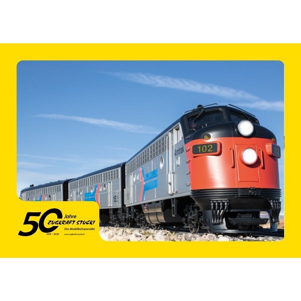 Jubiläumsangebot 50 Jahre Zugkraft Stucki   -  3-teilige Amtrak Diesellok F7A + F7B + F7A 