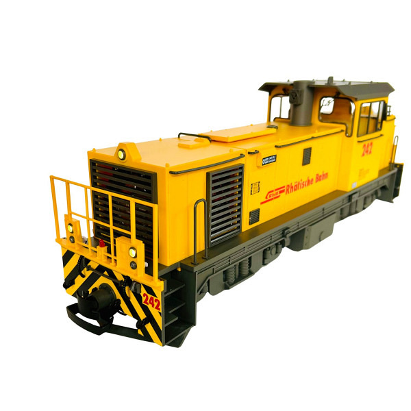 Spur LGB:  RhB dieselhydraulische Rangierlok Gmf 4/4 242  - mit 2 Digitalkupplungen und Sound und ..