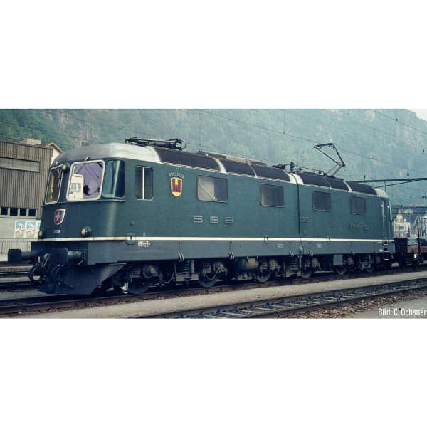 SBB E-Lok Re 6/6 11601 Prototyp, Wolhusen, grün - Geeignet für das 3-Leiter-ACC-System von Märklin     