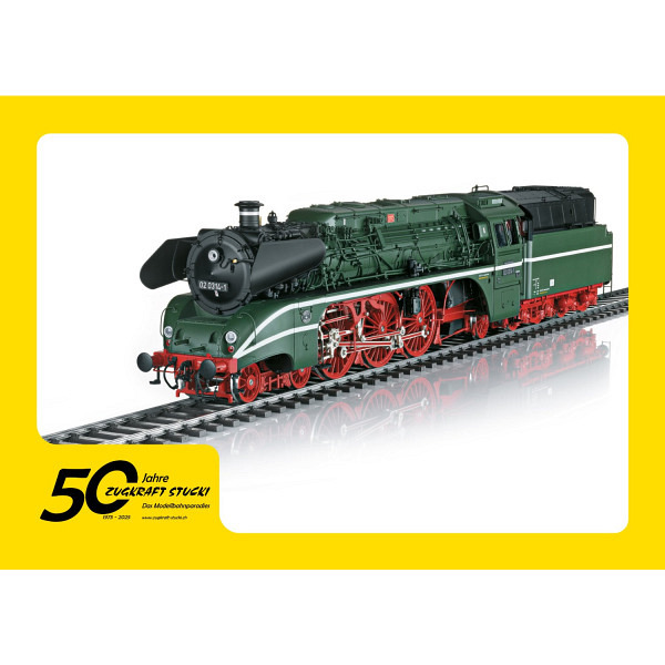 Jubiläumsangebot  50 Jahre Zugkraft Stucki   Spur 1:  Dampflokomotive BR 02  -  auch bekannt unter dem Namen "Schorsch"   