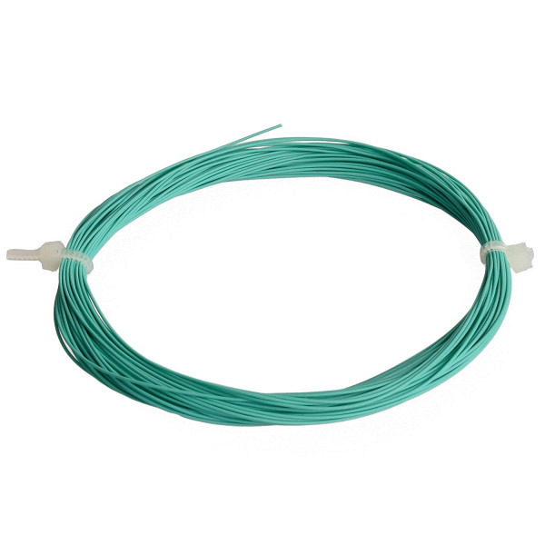 Hochflexibles, dünnes Kabel, Durchmesser 0,5 mm, türkis, AWG 36, L = 10 m 