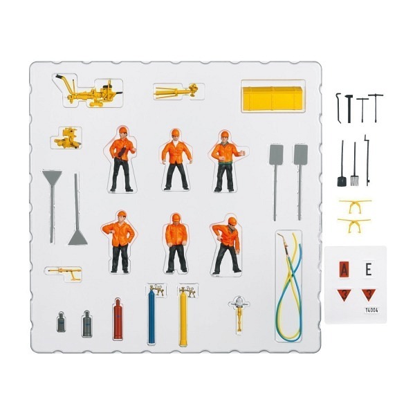 Spur 1:  Gleisbaurotte 30-teilig 