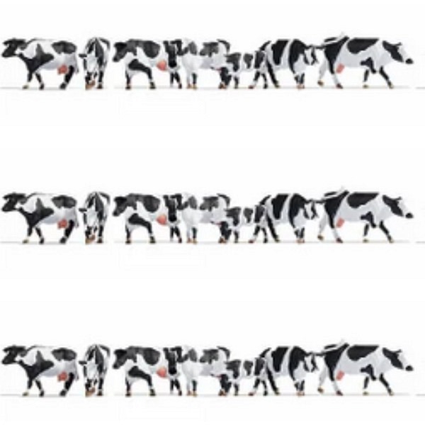 XL-Set "Kühe schwarz-weiss"  21 Tiere 