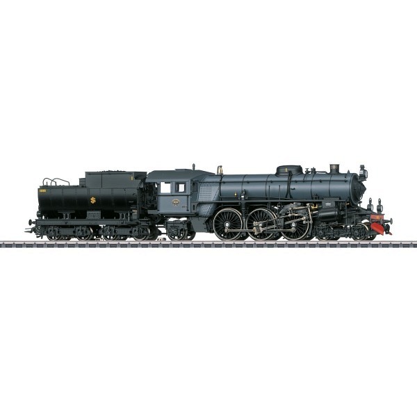 Dampflokomotive "Litra F" 1200, SJ  - Serienmässig eingebauter Rauchgenerator  