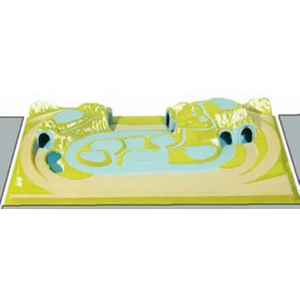 Fertiggelände Rosenheim, 160 x 100 cm, 23,5 cm hoch  