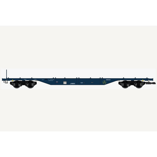 Spur 1:  EER Containertragwagen Sgns, blau, 37 80 456 5 296-0 